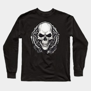 Terrifying skull Long Sleeve T-Shirt